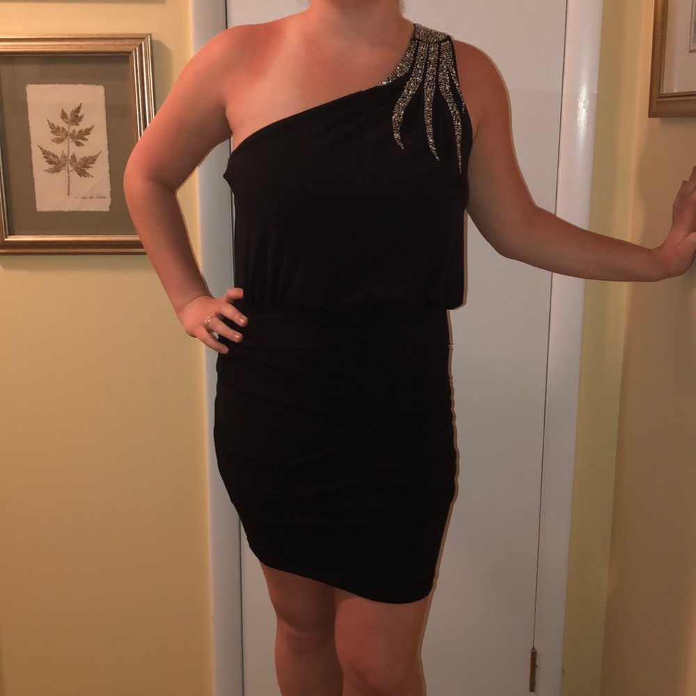 Black cocktail dress